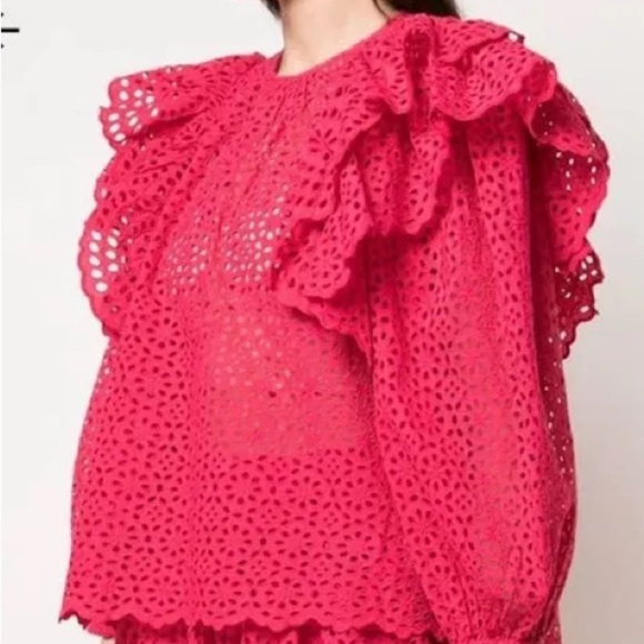 Ulla Johnson Eyelit Blouse - Picture 3 of 6